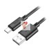 Кабель USB - Type-C Hoco X88 (3A) Черный Кабель USB - Type-C Hoco X88 (3A) Черный