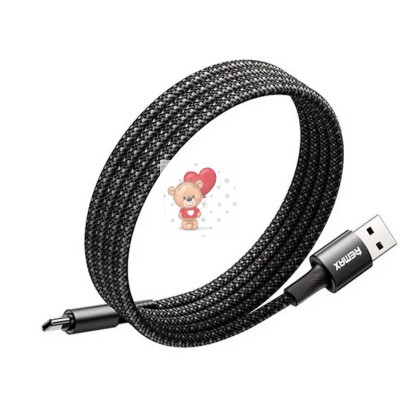 Кабель USB - Type-C Remax C02-AC (66W, PD, оплетка нейлон, магнитное крепление, 1,2 м) Черный
