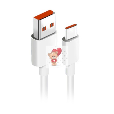Кабель USB - Type-C для Xiaomi (6A, 120W, чип Turbo Charge) (тех.упак.) Белый - OR Кабель USB - Type-C для Xiaomi (6A, 120W, чип Turbo Charge) (тех.упак.) Белый - OR