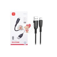Кабель USB - Type-C XO NB245 (2.4A, силикон) Черный Кабель USB - Type-C XO NB245 (2.4A, силикон) Черный