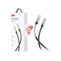 Кабель USB - Type-C XO NB251 (6A, силикон) Черный