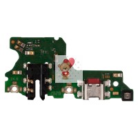 Шлейф для Huawei P40 Lite E (ART-L29) плата на системный разъем/разъем гарнитуры/микрофон - Премиум