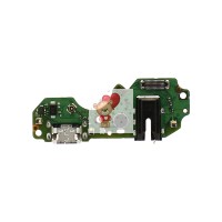 Шлейф для Infinix Hot 12i плата на системный разъем/разъем гарнитуры/микрофон - Премиум