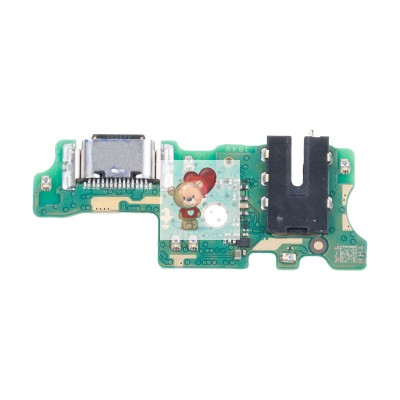 Шлейф для Infinix Note 12 плата на системный разъем/разъем гарнитуры/микрофон - Премиум