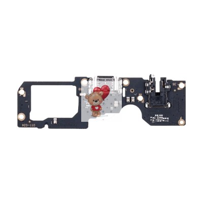 Шлейф для Oppo A78 4G (CPH2565) плата на системный разъем/разъем гарнитуры/микрофон