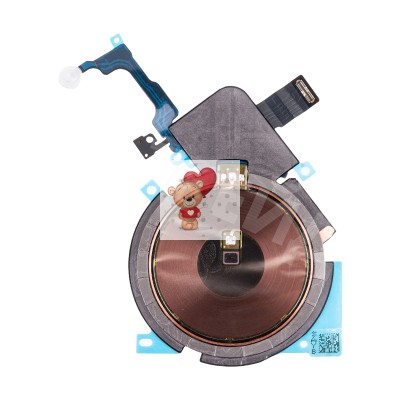 Шлейф для iPhone 15 Pro Max A3106 на беспроводную зарядку/вспышку/микрофон - Премиум