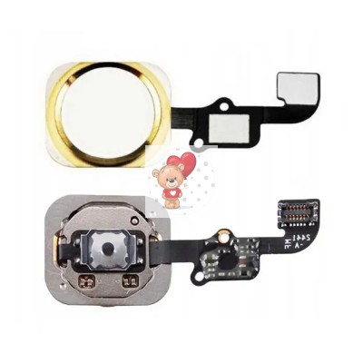 Шлейф для iPhone 6 Plus на кнопку HOME в сборе Золото