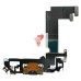 Шлейф для iPhone 12 mini на системный разъем/микрофон Черный - Премиум Шлейф для iPhone 12 mini на системный разъем/микрофон Черный - Премиум