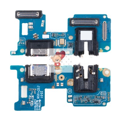 Шлейф для Realme 10 4G плата на системный разъем/разъем гарнитуры/микрофон - Премиум