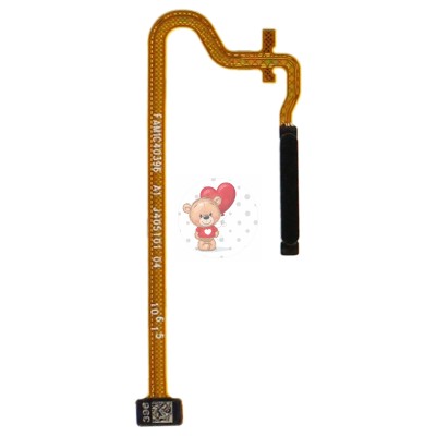 Шлейф для Realme Note 50 сканер отпечатка пальцев Черный