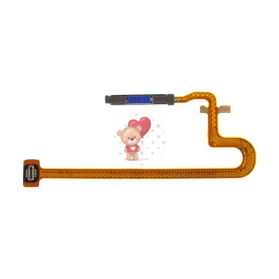 Шлейф для Realme C55 (RMX3710) сканер отпечатка пальцев Зеленый