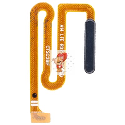 Шлейф для Samsung A145F Galaxy A14 4G сканер отпечатка пальцев Черный