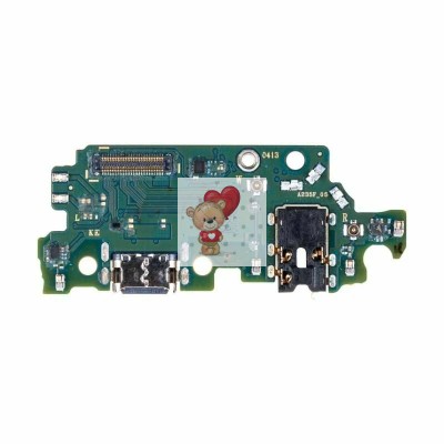 Шлейф для Samsung A235F Galaxy A23 плата системный разъем/разъем гарнитуры/микрофон - Премиум