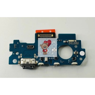 Шлейф для Samsung A346B Galaxy A34 5G плата системный разъем/микрофон Шлейф для Samsung A346B Galaxy A34 5G плата системный разъем/микрофон
