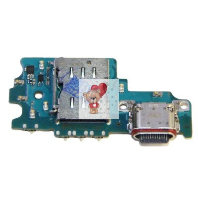 Шлейф для Samsung G990B Galaxy S21 FE плата на системный разъем/разъем SIM/микрофон - Премиум