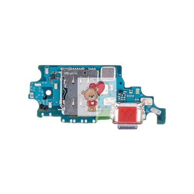 Шлейф для Samsung G996U Galaxy S21+ плата системный разъем/разъем SIM/микрофон - Премиум