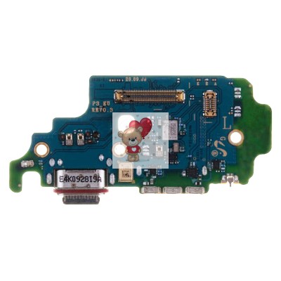 Шлейф для Samsung G998B Galaxy S21 Ultra плата системный разъем/разъем SIM/микрофон - Премиум