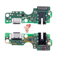 Шлейф для Tecno Spark 20 плата на системный разъем/разъем гарнитуры/микрофон - Премиум