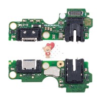 Шлейф для Tecno Spark 20C плата на системный разъем/разъем гарнитуры/микрофон - Премиум