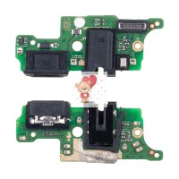 Шлейф для Tecno Spark 8P плата на системный разъем/разъем гарнитуры/микрофон - Премиум