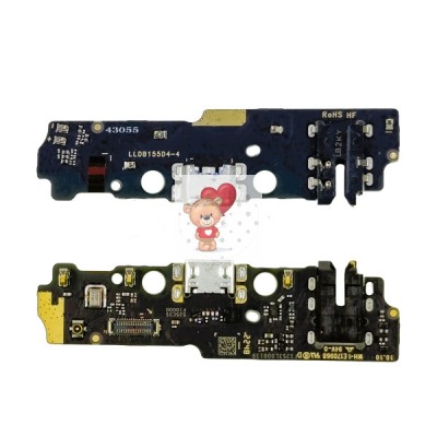 Шлейф для Xiaomi Poco C51 плата системный разъем/разъем гарнитуры/микрофон - Премиум