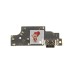 Шлейф для Xiaomi Poco M6 Pro 4G плата системный разъем/микрофон - Премиум