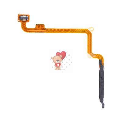Шлейф для Xiaomi Redmi 13C 4G сканер отпечатка пальцев Черный