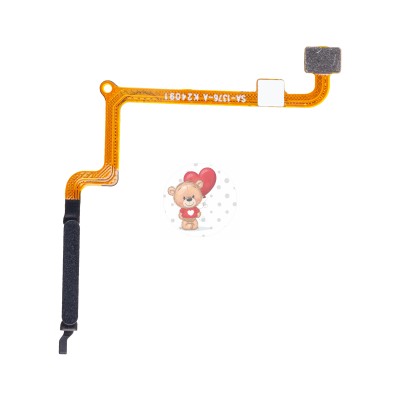 Шлейф для Xiaomi Redmi 13C 4G сканер отпечатка пальцев Черный