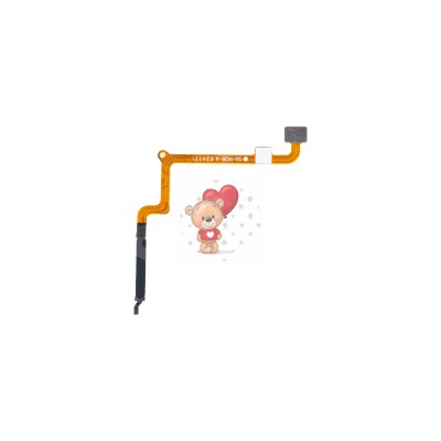 Шлейф для Xiaomi Redmi 14C сканер отпечатка пальцев Черный