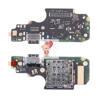 Шлейф для Xiaomi Redmi Note 12 Pro 4G плата системный разъем/разъем SIM/микрофон - Премиум