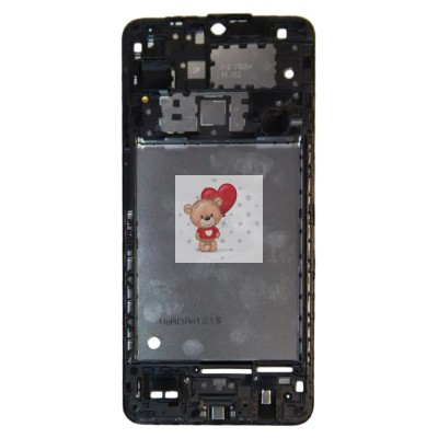 Рамка дисплея для Samsung A125F Galaxy A12 (черная)/Samsung 127F Galaxy A12 Nacho (черная)
