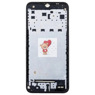 Рамка дисплея для Samsung A145F Galaxy A14 4G (черная) (возможен дефект ЛКП)