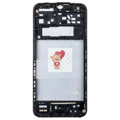 Рамка дисплея для Samsung A145F Galaxy A14 4G (черная) (возможен дефект ЛКП)