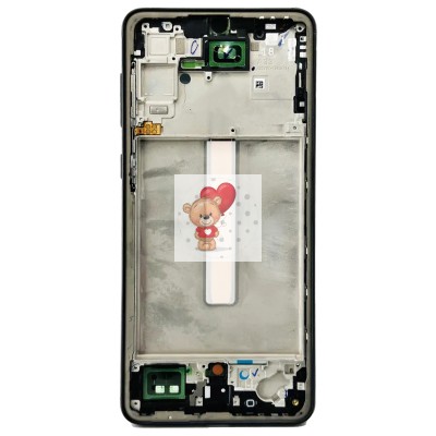 Рамка дисплея для Samsung A336B Galaxy A33 5G (черная) (возможен дефект ЛКП)
