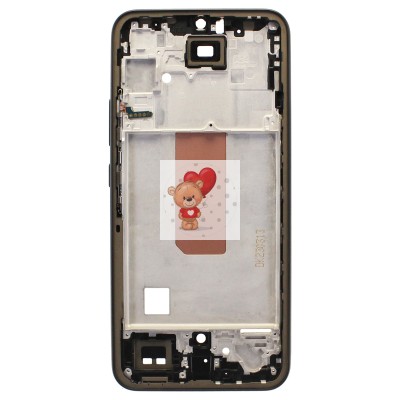 Рамка дисплея для Samsung A346B Galaxy A34 5G (черная) (возможен дефект ЛКП)
