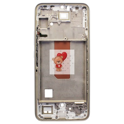 Рамка дисплея для Samsung A346B Galaxy A34 5G (серебро) (возможен дефект ЛКП)