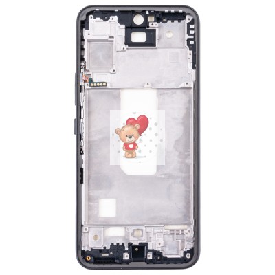 Рамка дисплея для Samsung A546E Galaxy A54 5G (черная) (возможен дефект ЛКП)