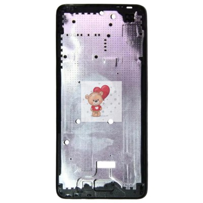Рамка дисплея для Tecno Pova 2 (LE7n) (черная) (возможен дефект ЛКП)