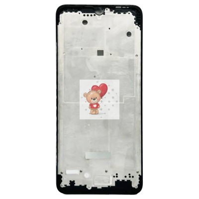 Рамка дисплея для Tecno Spark 10 4G (K15q) (черная) (возможен дефект ЛКП)