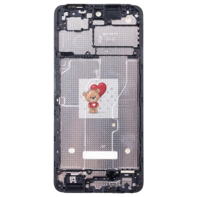 Рамка дисплея для Tecno Spark 20C (BG7n) (черная) (возможен дефект ЛКП)