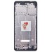 Рамка дисплея для Tecno Spark 20C (BG7n) (черная) (возможен дефект ЛКП)