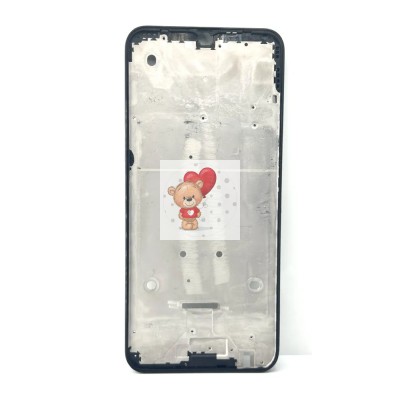Рамка дисплея для Tecno Spark 4 (KC8) (черная) (возможен дефект ЛКП)