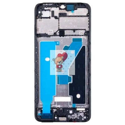 Рамка дисплея для Tecno Spark Go 2023 (BF7) (черная) (возможен дефект ЛКП)