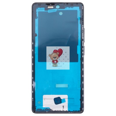Рамка дисплея для Xiaomi Poco M6 Pro 4G (Черная)