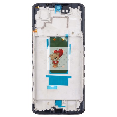 Рамка дисплея для Xiaomi Poco X4 GT (22041216G) (черная) (возможен дефект ЛКП)
