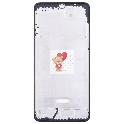 Рамка дисплея для Xiaomi Poco C65 (Черная)