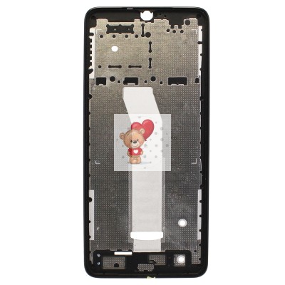 Рамка дисплея для Xiaomi Redmi A3/Xiaomi 23129RN51X (черная) (возможен дефект ЛКП)