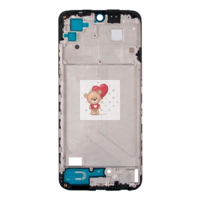 Рамка дисплея для Xiaomi Redmi Note 10 (черная)/Xiaomi Redmi Note 10S (черная)