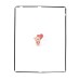 Рамка сенсорного экрана для Apple iPad 3/Apple iPad 4 (черная)