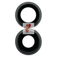 Стекло камеры для iPhone 12/iPhone 12 mini (комплект 2 шт.) Черный